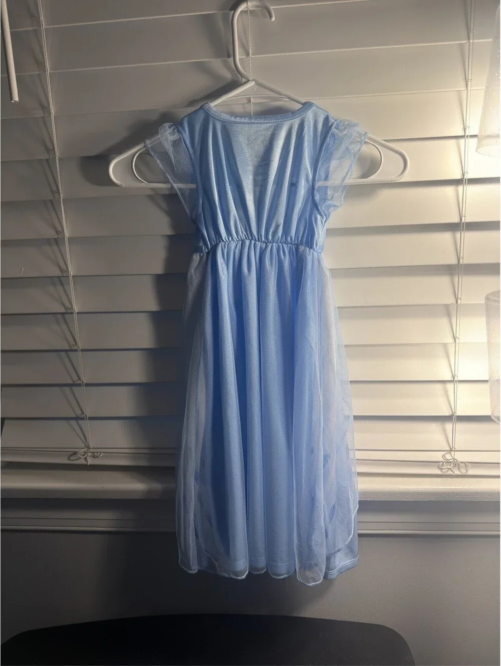 Disney Frozen Elsa Light Blue Girls Dress 3T Flame Resistant